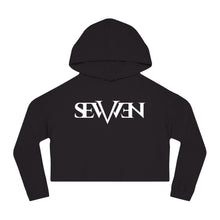Load image into Gallery viewer, Trendy Women's Cropped Hooded Sweatshirt - SevVven Graphic