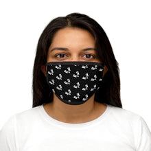 Load image into Gallery viewer, Mixed-Fabric Face Mask White Emblem Repeat
