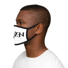 Load image into Gallery viewer, Mixed-Fabric Face Mask Black Logo
