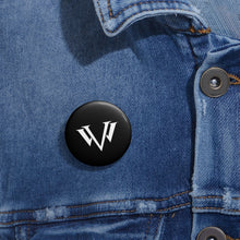 Load image into Gallery viewer, Custom Pin Buttons White Emblem
