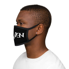 Load image into Gallery viewer, Mixed-Fabric Face Mask White Logo
