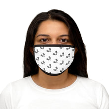 Load image into Gallery viewer, Mixed-Fabric Face Mask Black Emblem Repeat
