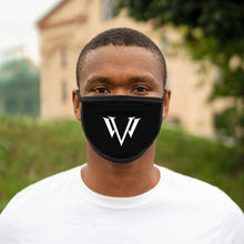 Load image into Gallery viewer, Mixed-Fabric Face Mask White Emblem
